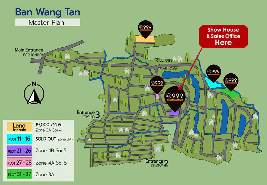 Master plan Ban wang Tan pool villa